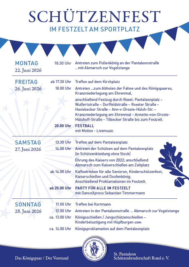 Schuetzenfest Programm 2026